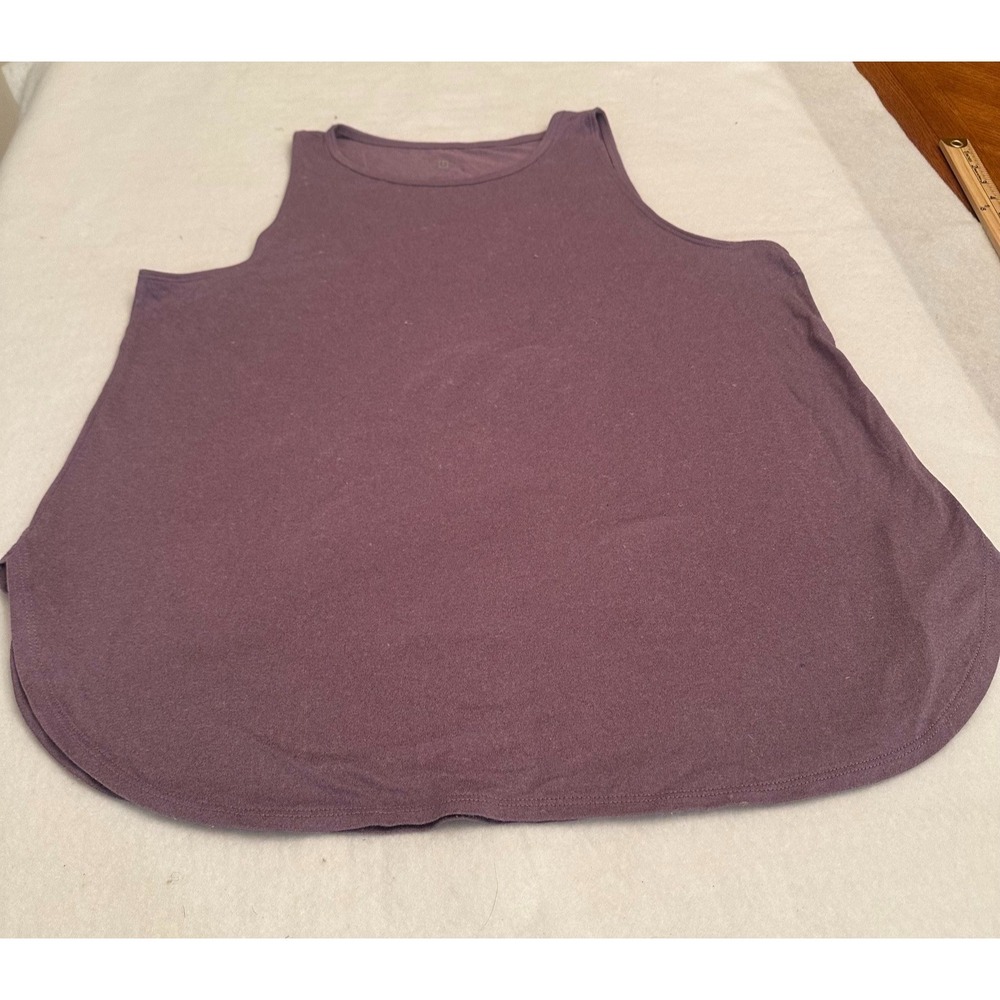 Ideology Womens Tank Top Size Large Purple Athletic Workout Running Yoga Shirt